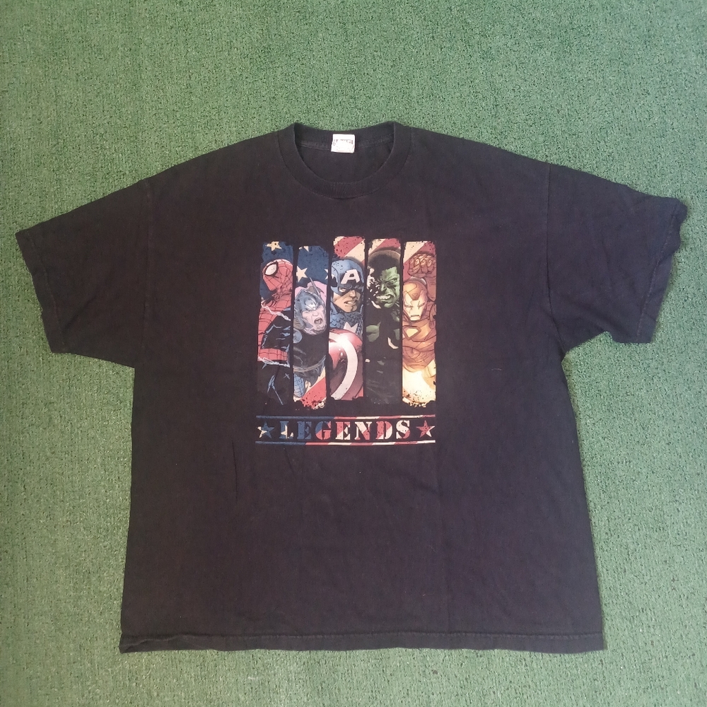 VINTAGE Marvel Legends T Shirt Size XXL